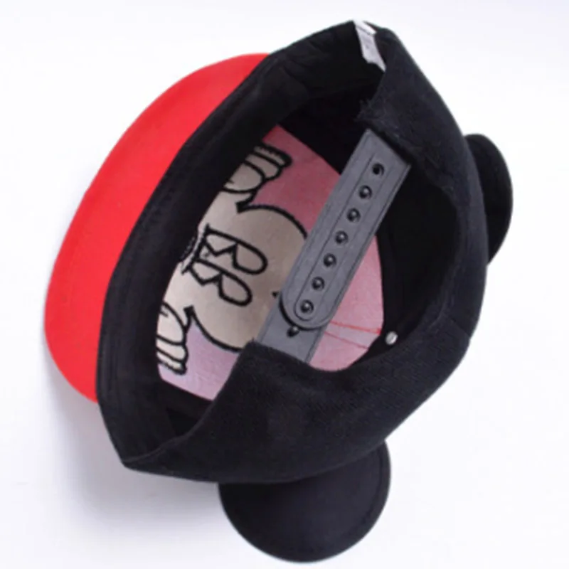 MAERSHEI/ Детская кепка с Микки, бейсбольная кепка для мальчиков и девочек, черная милая детская шапка с большими ушами