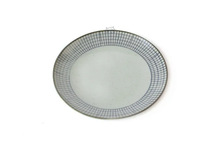 Японская Ретро тарелка для суши круглая Круглая Керамическая Посуда под глазурью столовые приборы