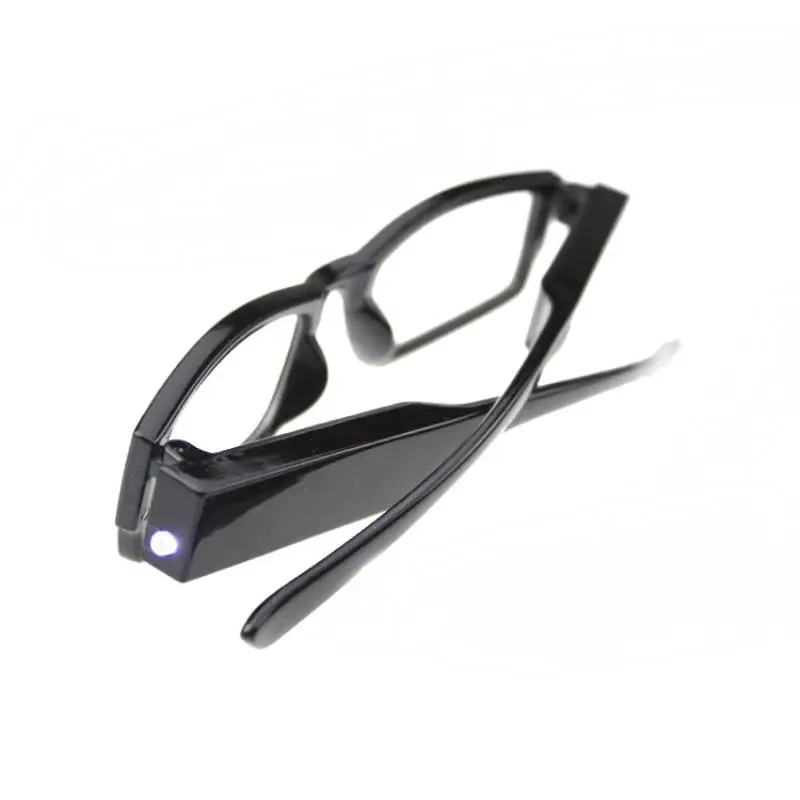 Mayitr 1pc Multi Strength LED Reading Glasses Professional LED Presbyopic Spectacle Diopter Magnifier Glasses +1.0-+4.0