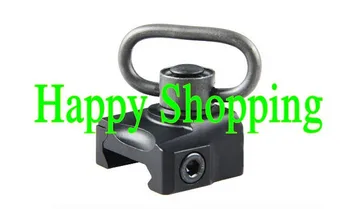 

Tactical Swivel Push Button Hand Stop QD Sling Adapter 20mm Rifle Scope Mount For Hunting Black