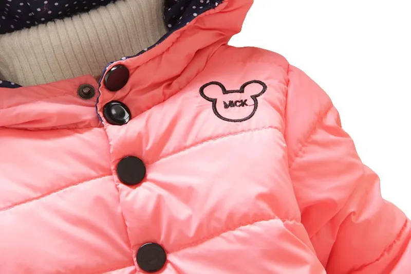Теплые куртки для девочек; пальто; сезон осень-зима хлопковые куртки с капюшоном для маленьких девочек одежда для детей Детская верхняя одежда с длинными рукавами; пальто