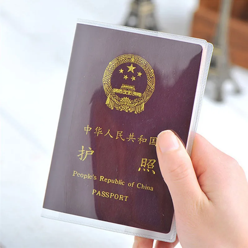 Waterproof PVC Transparent Passport Cover Case Women Travel ID Card Holders Business Credit Card Holder
