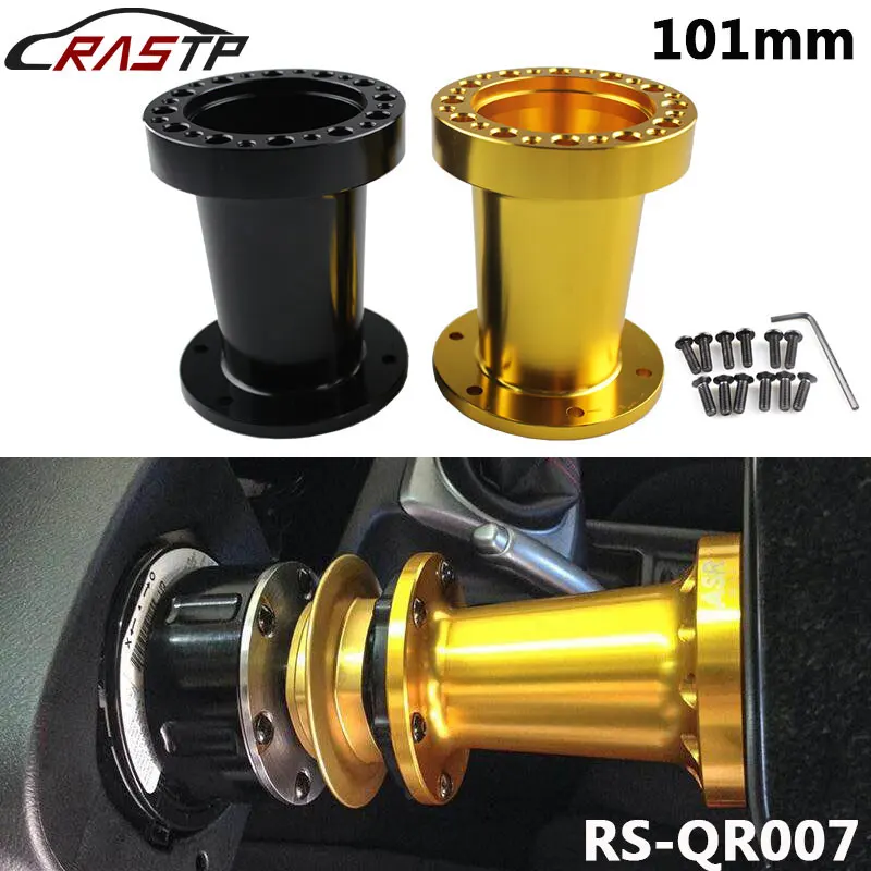 

RASTP-101MM Height Universal Durable Car Steering Wheel Quick Release HUB Racing Adapter Snap Off Boss Kit QR007