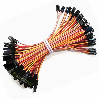 

50 x 15cm 22awg 3Pin Servo Cable Extension Extend Lead Wire For Futaba JR
