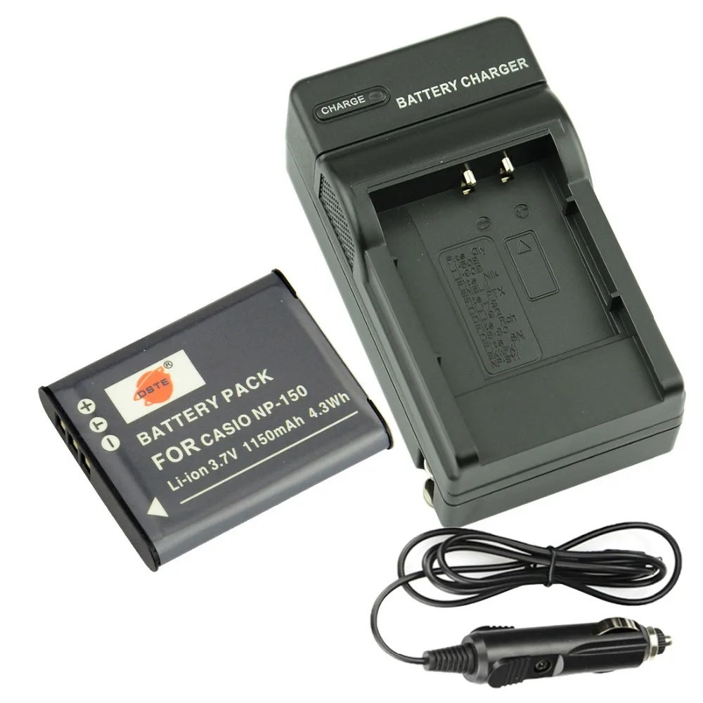 DSTE NP 150 Rechargeable Battery with Travel and Car Charger for Casio
