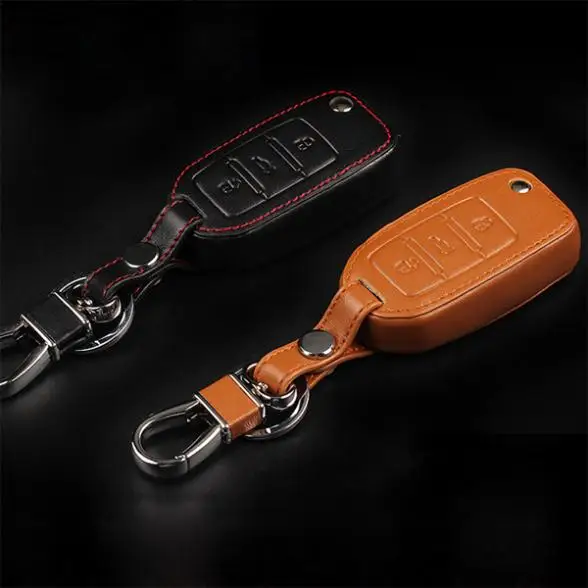 New Car Styling Key Cover For Volkswagen VW Jetta MK6 Tiguan Passat Golf POLO cc bora  Leather Free shipping