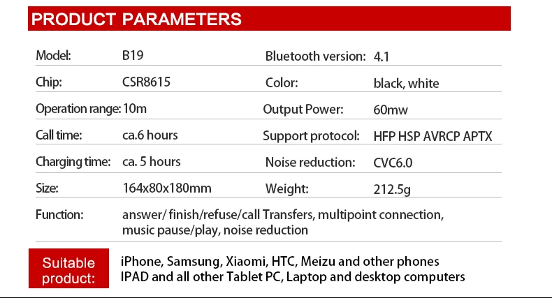 ZEALOT B19 Bluetooth наушники беспроводные стерео наушники с микрофоном гарнитуры Micro-SD слот для карт fm-радио