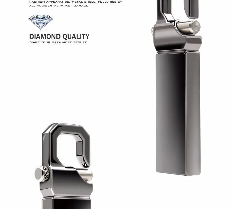 New USB Flash Drive 32GB 64GB Metal High Speed USB Stick Pendrive 128GB 8GB Real Capacity Pen Drive 16GB USB Flash