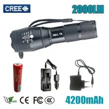 Tactical font b LED b font font b Flashlight b font CREE XML T6 Torch 5Mode
