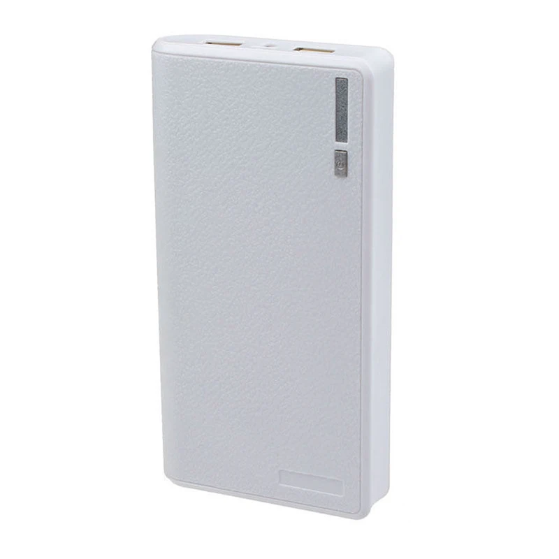 Портативное зарядное устройство с двумя USB, 5 В, 2 А, 6x18650, Внешнее зарядное устройство, чехол для телефона