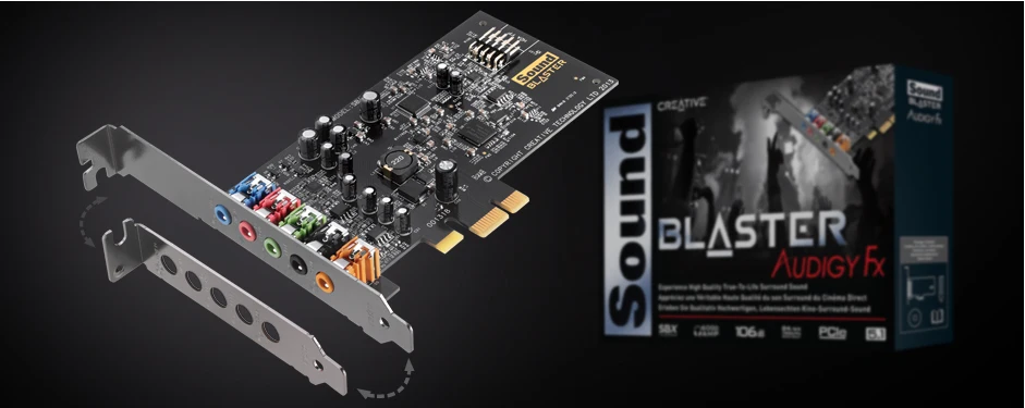 Новый креативный звуковой бластер AUDIGY FX SB1570 5 1 звуковая карта PCI E интерфейс SBX Pro