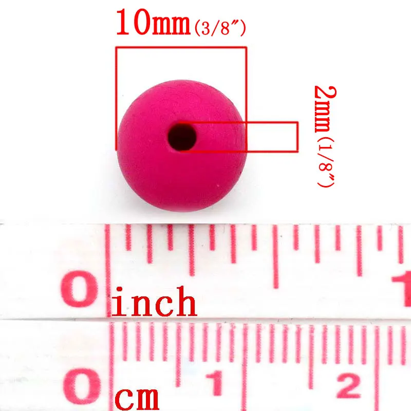DoreenBeads Акриловые Бусины, круглые, произвольно 10 мм диаметр, отверстие: Приблизительно 2 мм, 35 шт. Новинка