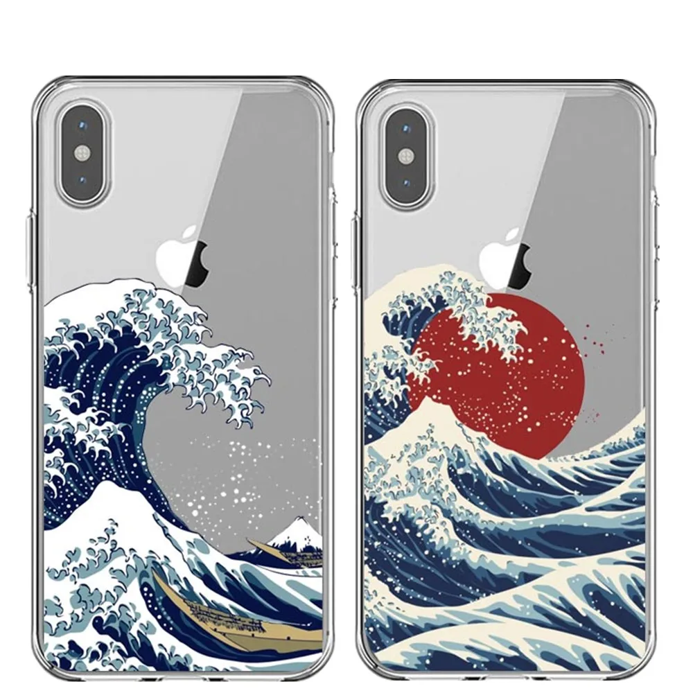 Чехол для телефона The Great Wave off Kanagawa для iphone 11 Pro Max 6 6S 7 8 plus X XS MAX XR 5S SE японская морская волна океан чехол