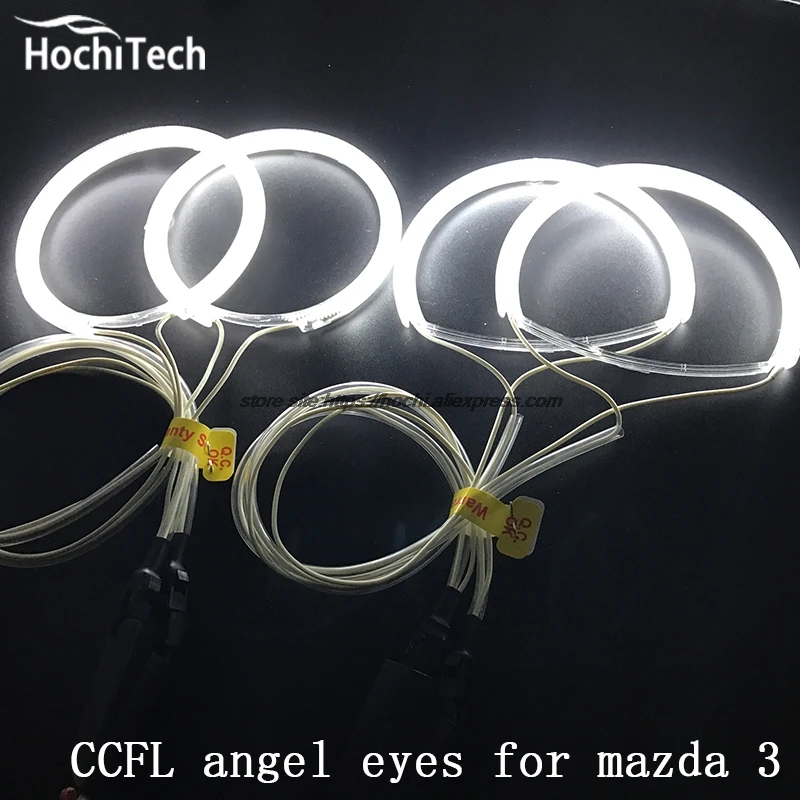 HochiTech белый 6000K CCFL головной светильник Halo Angel Demon Eyes Kit светильник angel eyes для Mazda 3 Мазда 3 2002 2003 2004 2005 2006 2007