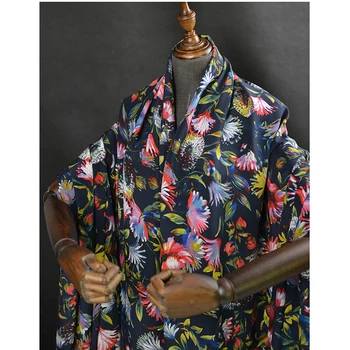 

Digital Spray Painting Crepe de Chine Silk Fabric 100% Silk Chinese Cheongsam Dress Fabric