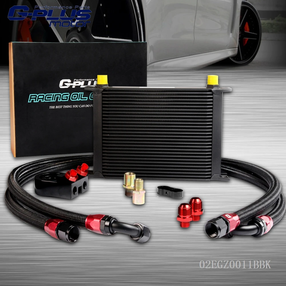 Oil Lines Gplus 7 ROW AN10 Universal Engine Oil Cooler Filter Adapter Kit