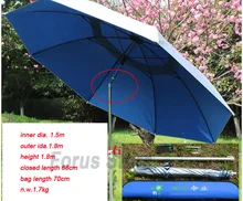 1.8 M Anti-UV umbrella outdoor shelter canopy super strong Aluminum Alloy Folding fishing umbrella camp canopy tent+bag+ rope