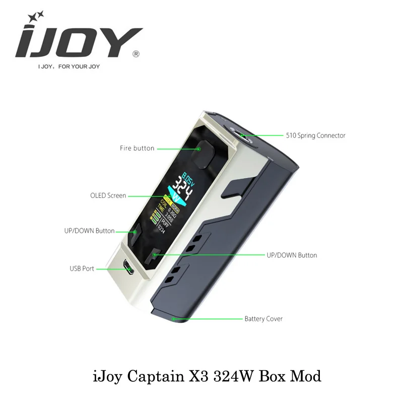 3PCS 20700 Batteries IJOY Captain X3 TC 324W Box Mod Vape elektronik sigara Fit Captain X3 subohm Tank 8ml VS SMOK Mod Box vape 3PCS 20700 Batteries IJOY Captain X3 TC 324W Box Mod Vape elektronik sigara Fit Captain X3 subohm Tank 8ml VS SMOK Mod Box vape