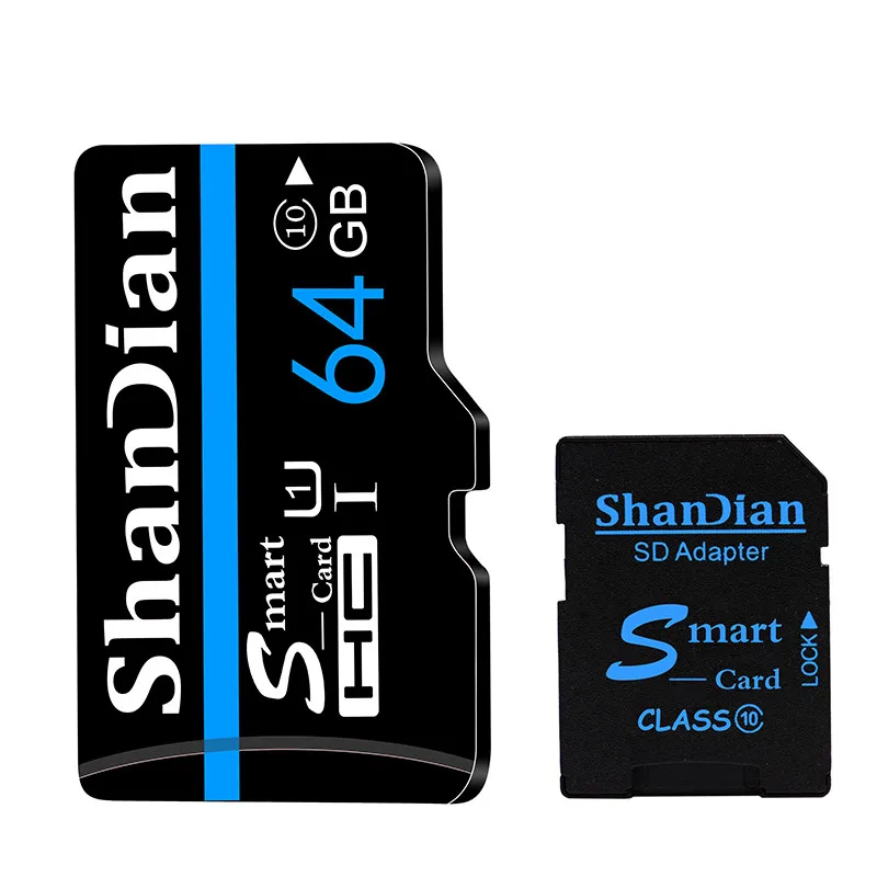 SHANDIAN Высокое качество Micro SD карта памяти 32 Гб cartao de memoria класс 10 64 Гб карта памяти 16 ГБ 8 ГБ TF карта 16 Гб - Емкость: 64 ГБ