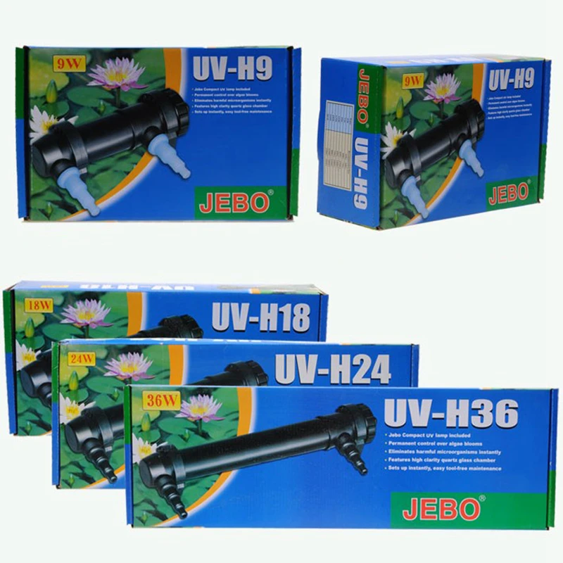 

jebo aquarium fish pond external uv sterilizing lamp 5w/7w/9w/11w/13w/18w/24w/36w for fish tank