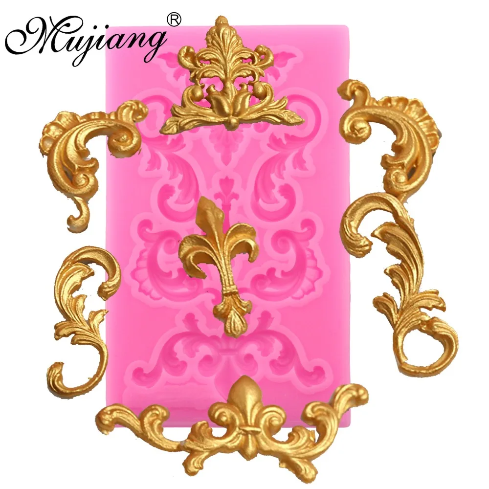 

Mujiang European Relief Cake Border Silicone Cake Mold Cupcake Fondant Cake Decorating Tools Gumpaste Chocolate Moulds XL378