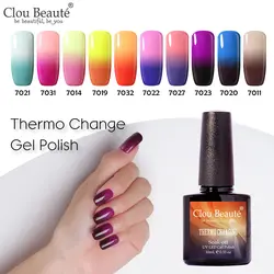 Clou Beaute Температура изменить УФ Гель-лак для ногтей 10 мл гель маникюр, Полировка Ногтей термогель лак для ногтей Nail Art Цвет Гибридный лак