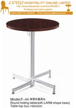 Cocktail coffee round folding table,stainless steel base,MDF top,kd packing 1pc/carton,fast delivery