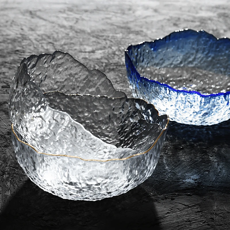 

1500ml glass salad bowl dinner food bowl crystal tray kitchen dinnerware tableware