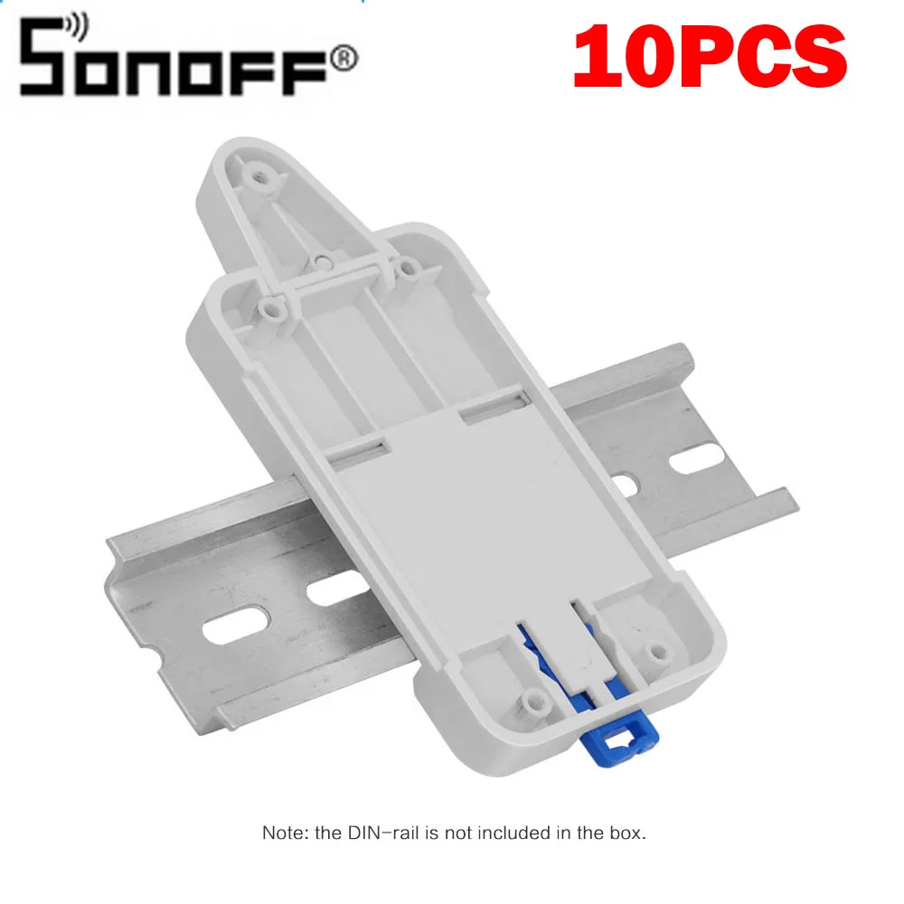 Набор1 10 шт. Sonoff dr Din Rail регулируемая Монтажная рейка чехол решение держателя для Sonoff установленный на направляющая дорожка комплект - Комплект: Набор1