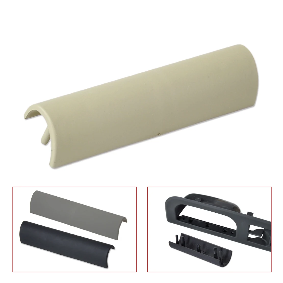 

DWCX Car Interior Left Front Door Pull Handle Trim Cover Tan 3B0867175 Fit for VW Passat B5 Jetta Bora Golf MK4 1998 1999- 2005