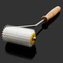 Откупорный игольчатый ролик с деревянной ручкой пчелиный мед гребень извлечение инструмент пчеловодство оборудование LE66