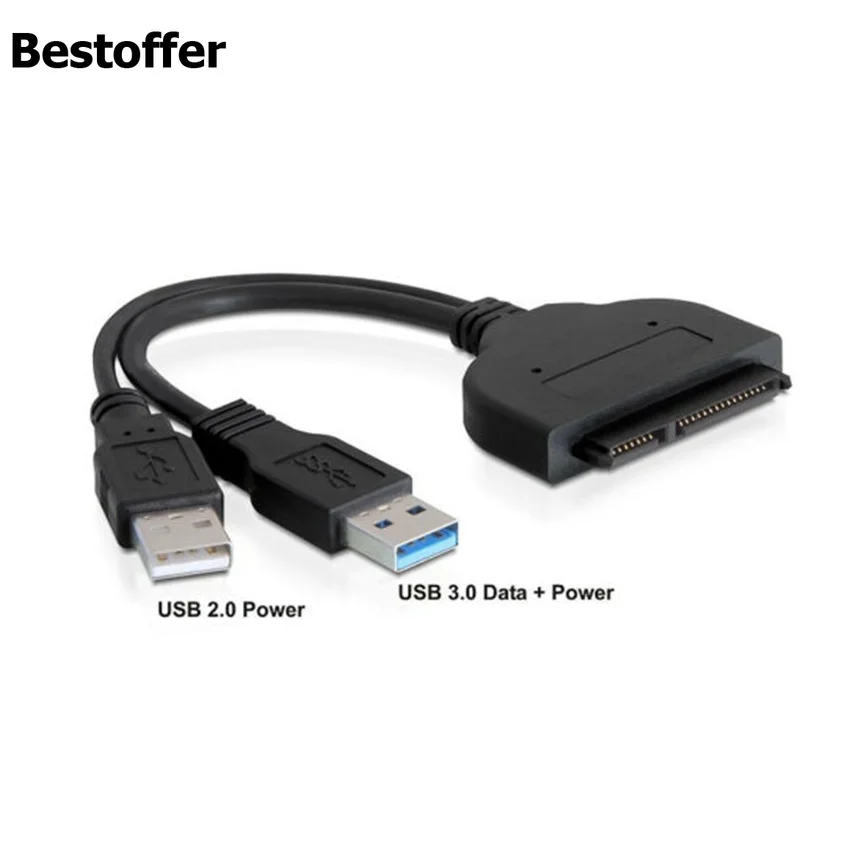 10 шт./лот USB3.0 до 22pin SATA2.0 2 5 &quotHDD кабель SSD адаптер конвертер SATA II | Электроника