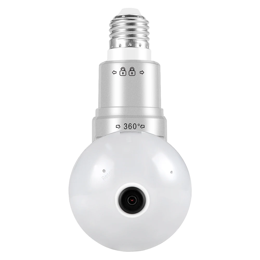 Security Mini Wireless Camera E27 Lamp Cameras Fisheye Panoramic Bulb
