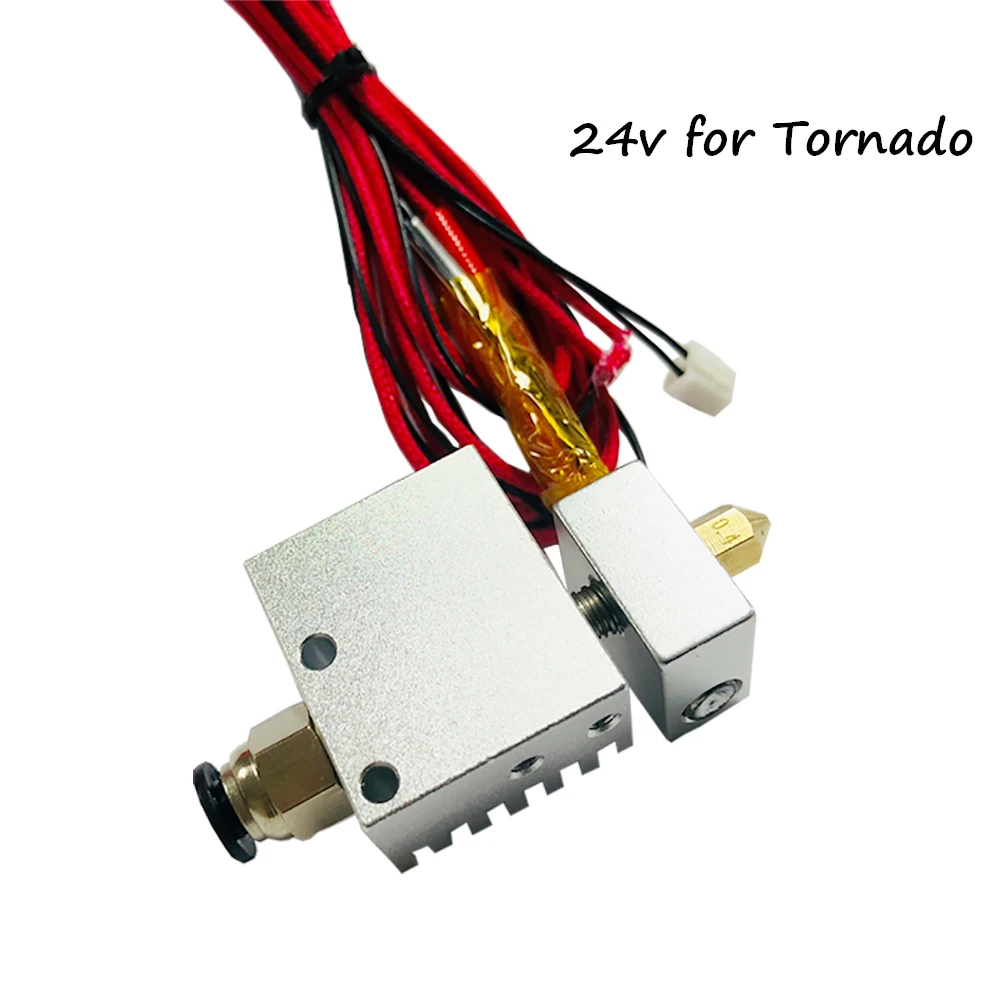1,75 мм Экструдер E3D Hotend с MK8 0,4 мм сопло-насадка для TEVO Тарантул PRO для TEVO Торнадо 12V 24V патронный нагреватель термистор