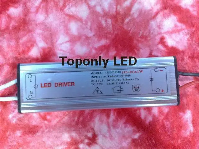 

(15-20)x1w led power supply 310mA electronic transformer AC DC adapter for high power led downlight,100pcs/lot,DHL free shipping