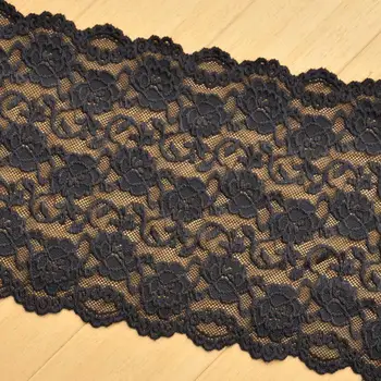 

La Belleza 20CM wide thick black lace wholesale hand-made fashion accessories 20yards/lot Wholesale free shipping