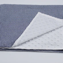 Детское Клетчатое одеяло, подарок для душа, детские полотенца для пеленания, одеяло из микрофибрового плюша, детское ультрамягкое одеяло, производитель Китай