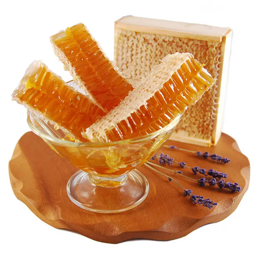 

100g Pure Honeycomb Chewing on Honey Farm Makes Real Honeycomb Honey Natural Bee Hives Nutrition Health Women Food Dessert