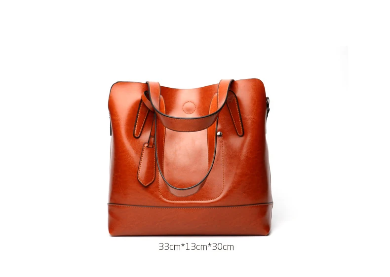 Women genuine leather shoulder bag 7
