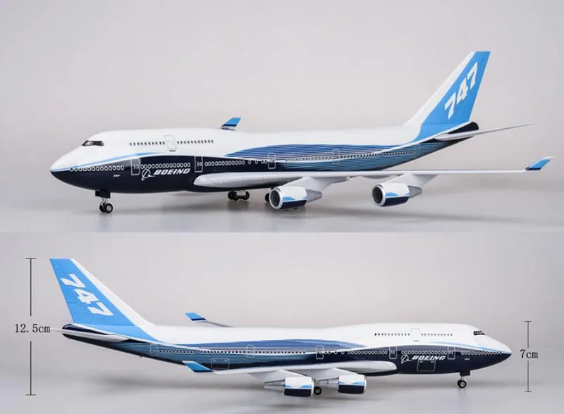 Details about   1/157 Scale 47cm  Airplane Aircraft Holland Royal Brunei Airlines B747 w/LED Lig 