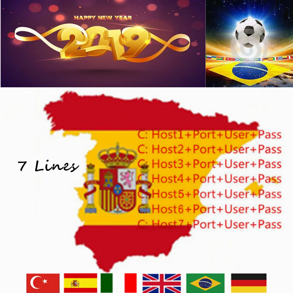 

Fast and Stable 1 Year Europe CCCAM 7 Lines for DVB-S2 Satellite TV Receiver Freesat V7S HD V8 Nova V9 Super for Spain Portugal