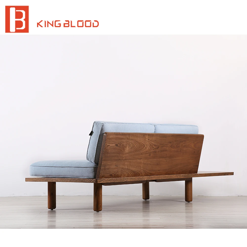 Low price modern nordic fabric home lobby wooden sofa set design