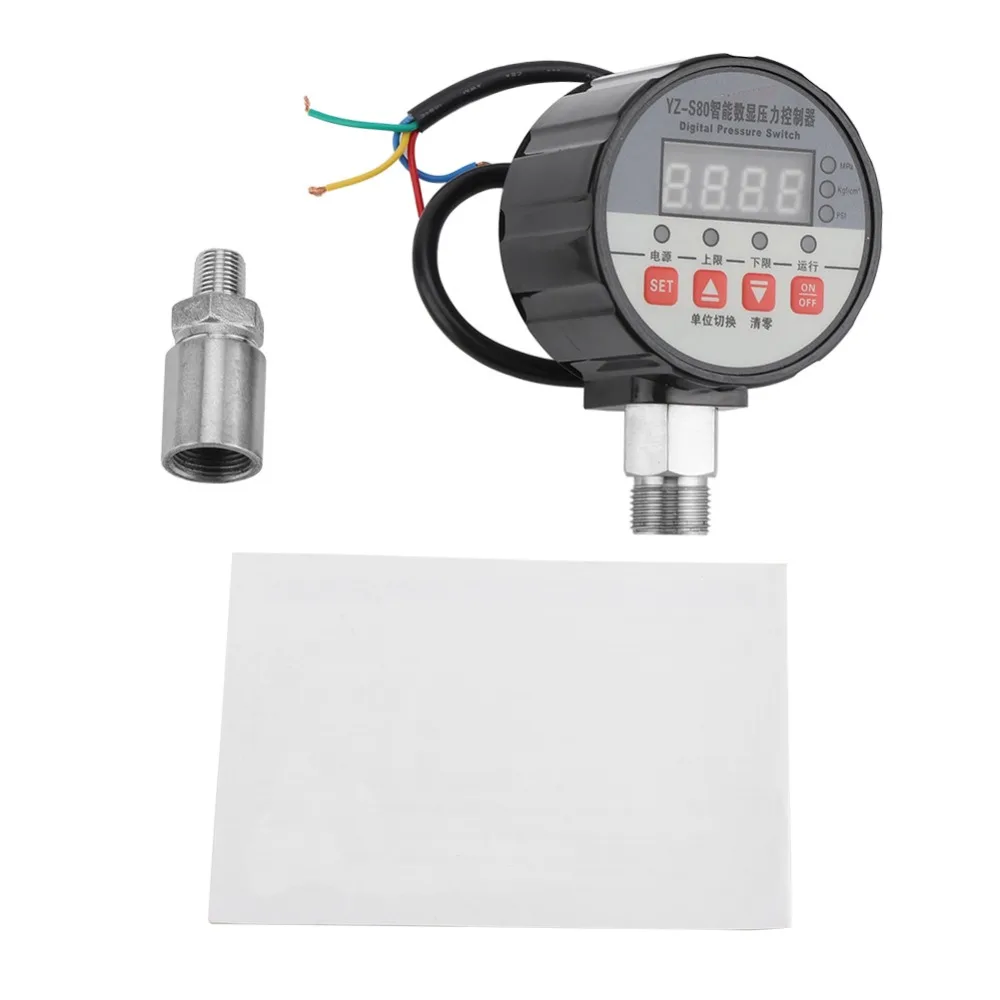 

Newstyle 220V Pressure Switch Controller 0-20Mpa 0.5%FS Accuracy Digital LED Pressure Controller for Water Pump Air Compressor