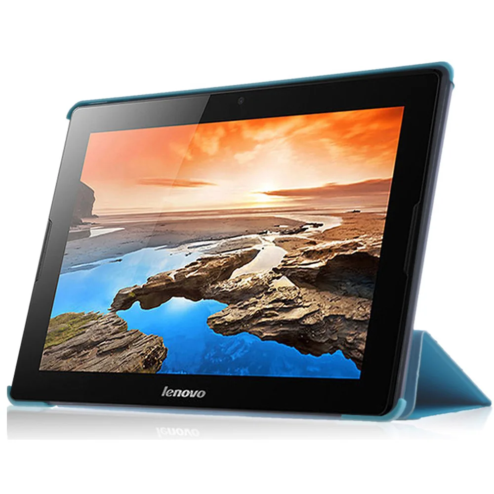 Чехол для планшета для A7600 10,1 дюймов, чехол для lenovo Idea Tab A10-70 A7600 A7600-h/A7600-f из искусственной кожи, защитный чехол с подставкой+ ручка