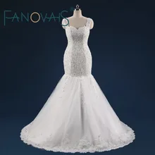 Real Photo Mermaid Wedding Dresses 2017 Vestido de novia Robe de mariage luxury wedding gowns Princess wedding dress bridal gown