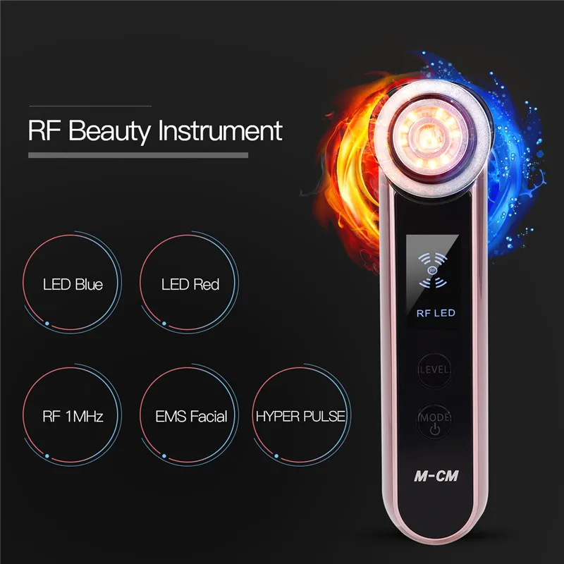 

Radio Frequency EMS Facial Cooling Skin Care Device Multifunction RF Vibration Photon Rejuvenation Ion Face Lift Wrinkle Removal