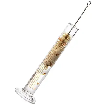 

4 Measuring Cylinder - 5ml, 10ml, 50ml, 100ml - Premium Glass - Contains 2 Cleaning Brushes + 3 x 1ml Glass Pipettes