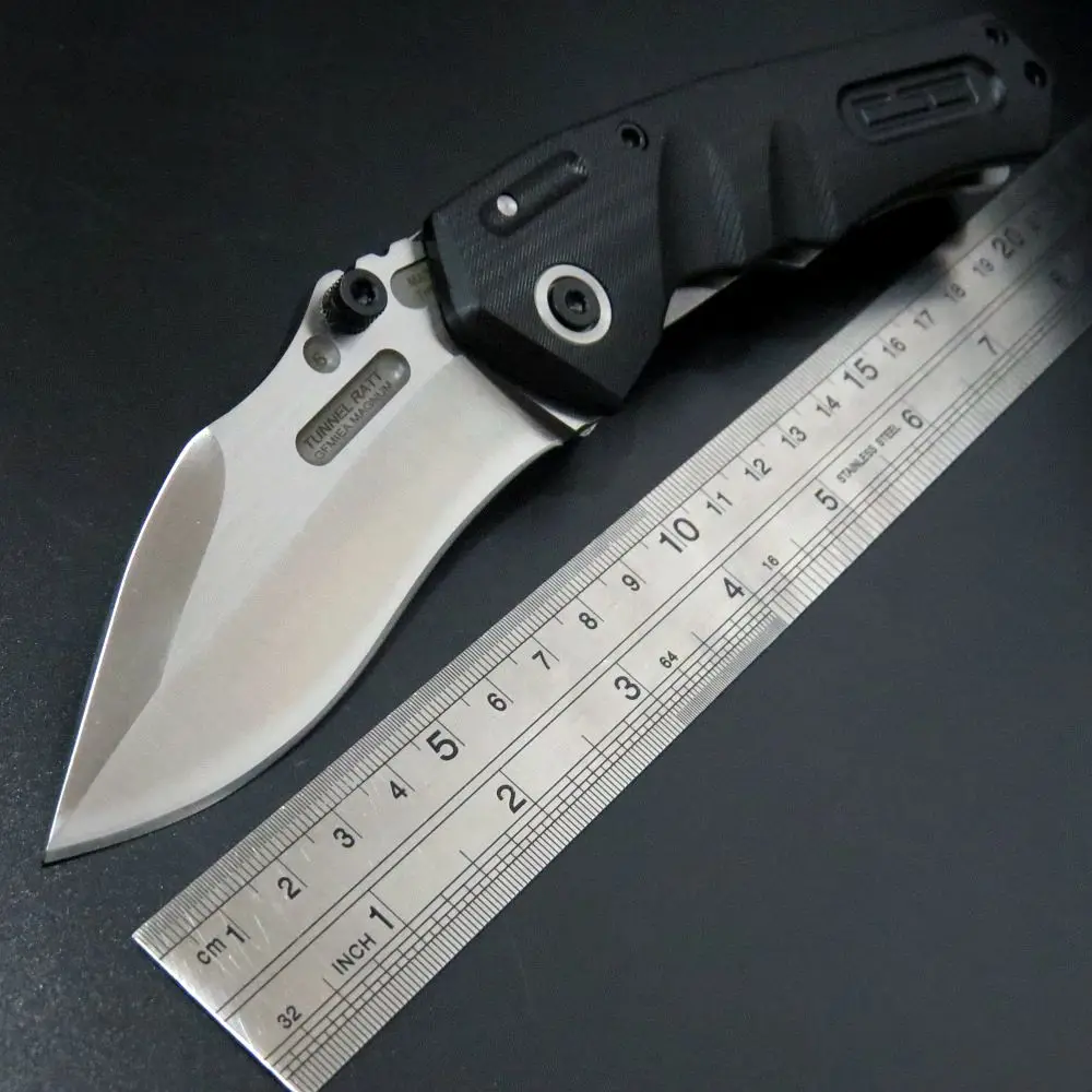 

New Arrival TUNNEL RAT GFMIS MAGNUM Revol-GB folding knife G10 Griff Messer 9CR18MOV blade steel Outdoor Hunting Camping Knife