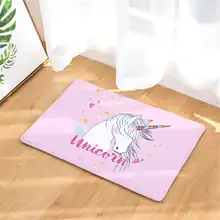 Мультфильм Единорог Примечание ковер пены памяти фланелевый ковер коврик для ванной комнаты чистый коврик коврики для украшения дома