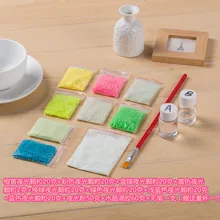 50 г светящаяся Желая бутылка из серии «сделай сам» из песка светящийся порошок неоновая пудра светящиеся гранулы полный комплект материала